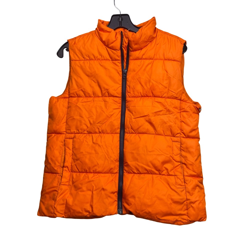 Crazy 8 Vest Womens Large Puffer Full Zip Outdoors Lifestyle Safety Orange